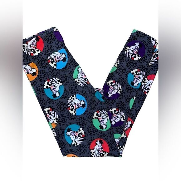 Lularoe tween LEGGINGS • DISNEY’S CRUELLA DeVIL • ADULT 00-0 & JUNIORS 8-16 •EUC - Picture 7 of 14